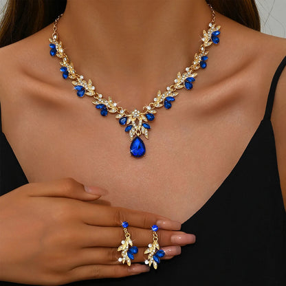 2025 Fashion Jewelry Set for Bridal Necklace Earrings Set Women Crystal Engagement Wedding Banquet Dress Accessories    Home Decor Supply | Online Retail | ShoreShopper.com