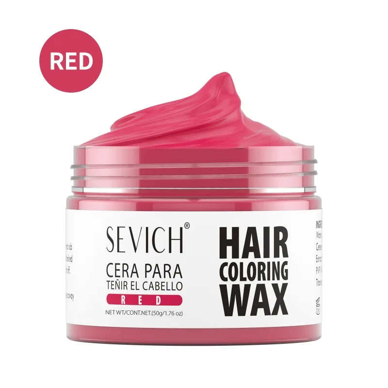 SEVICH Hair Colour Wax Temporary DIY Hair Coloring Wax One-Time Long Lasting Hair Dye Mud Cream Christmas Hair Styling Products - ShoreCo.Shop