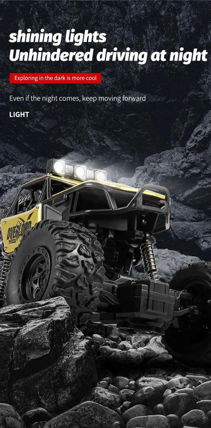 Rc Cars 1:18 2WD Off-Road RC Truck All Terrain 2.4G Electric RC Car High Speed 50KM/H Remote Control Car with LED Lights Kid Toy