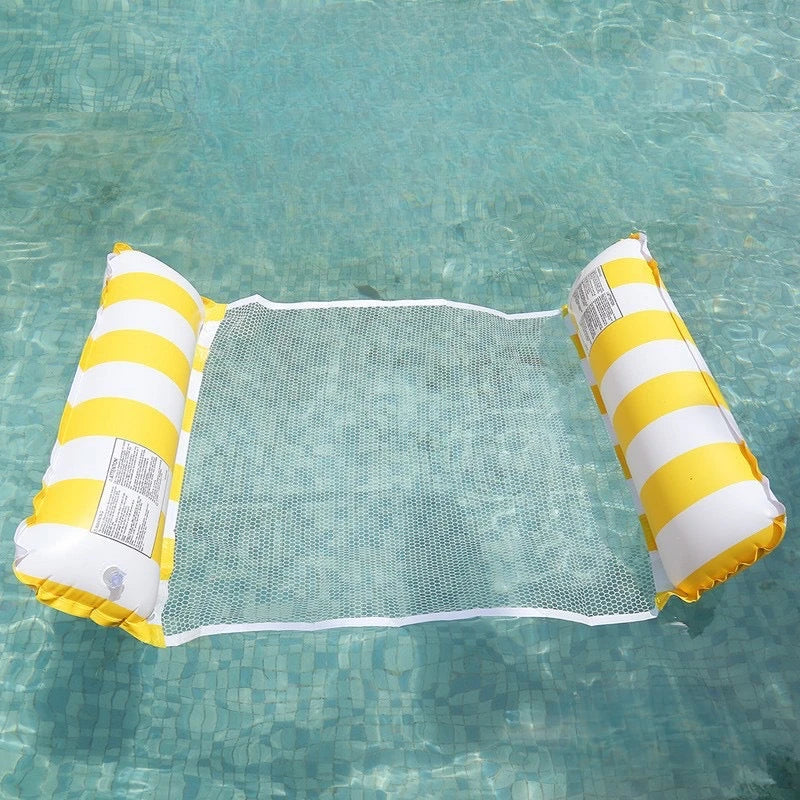 Swimming Pool Loungers, Inflatable Float Beds, Foldable Striped Swimming Floats, Pool Parties, Beach Accessories    Your Coastal Marketplace | Shoreshopper.com