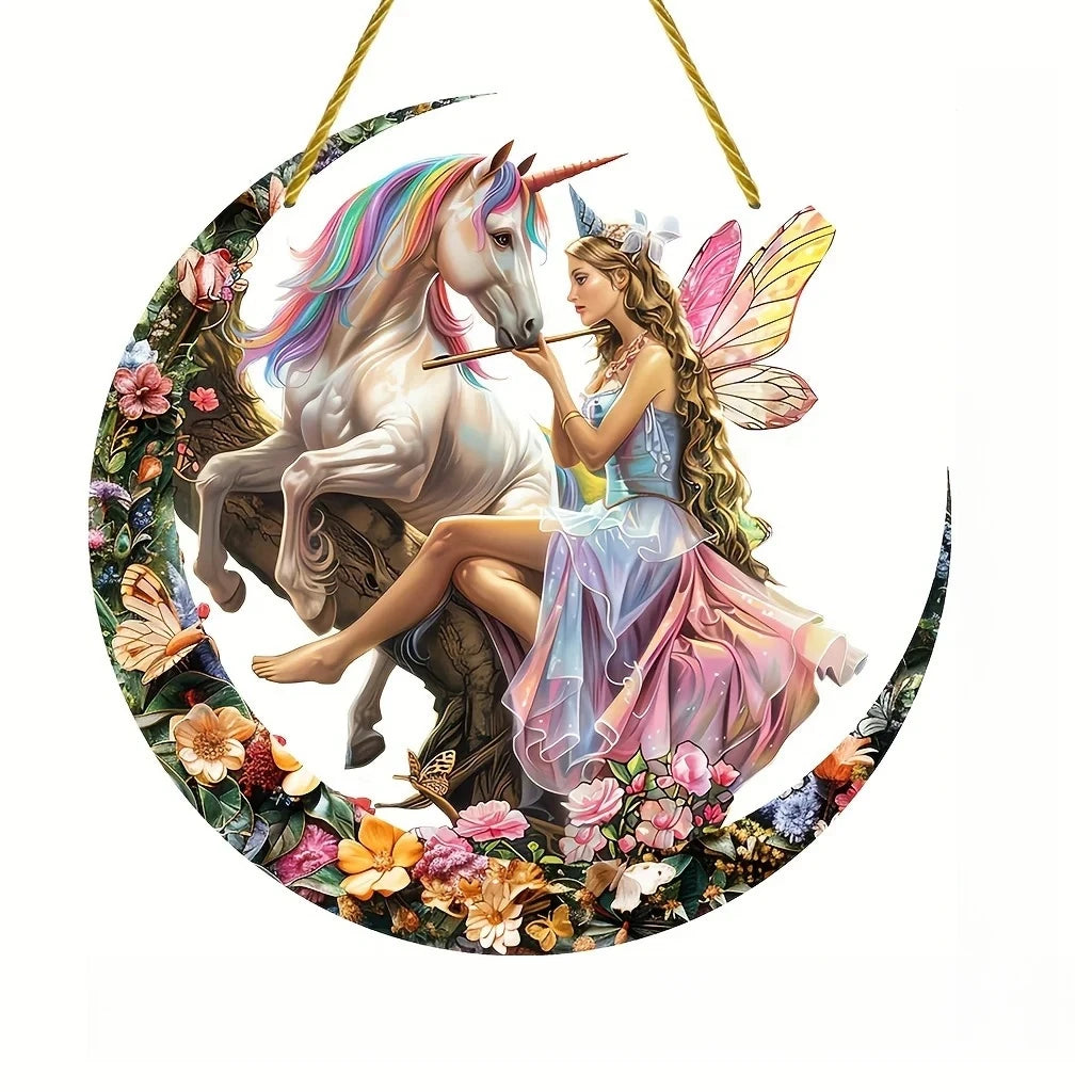 Enchanting Elf Fairy Acrylic Sun Catcher Window Door Display, Seasonal Summer Decor - for Home, Bar, for Daily Christmas Decor    Your Coastal Marketplace | Shoreshopper.com
