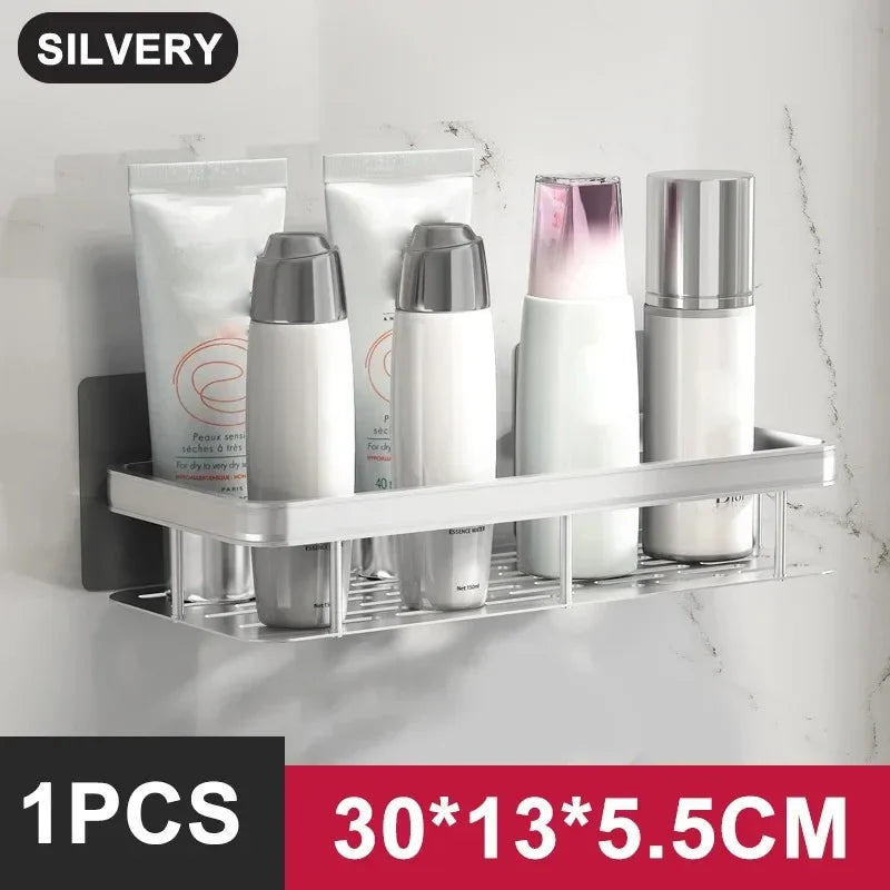 Bathroom Shelf Kitchen Storage Organizer Aluminum Alloy Shampoo Rack Shower Shelf Bathroom Accessories No Drill Shelf    Home Decor Supply | Online Retail | ShoreShopper.com
