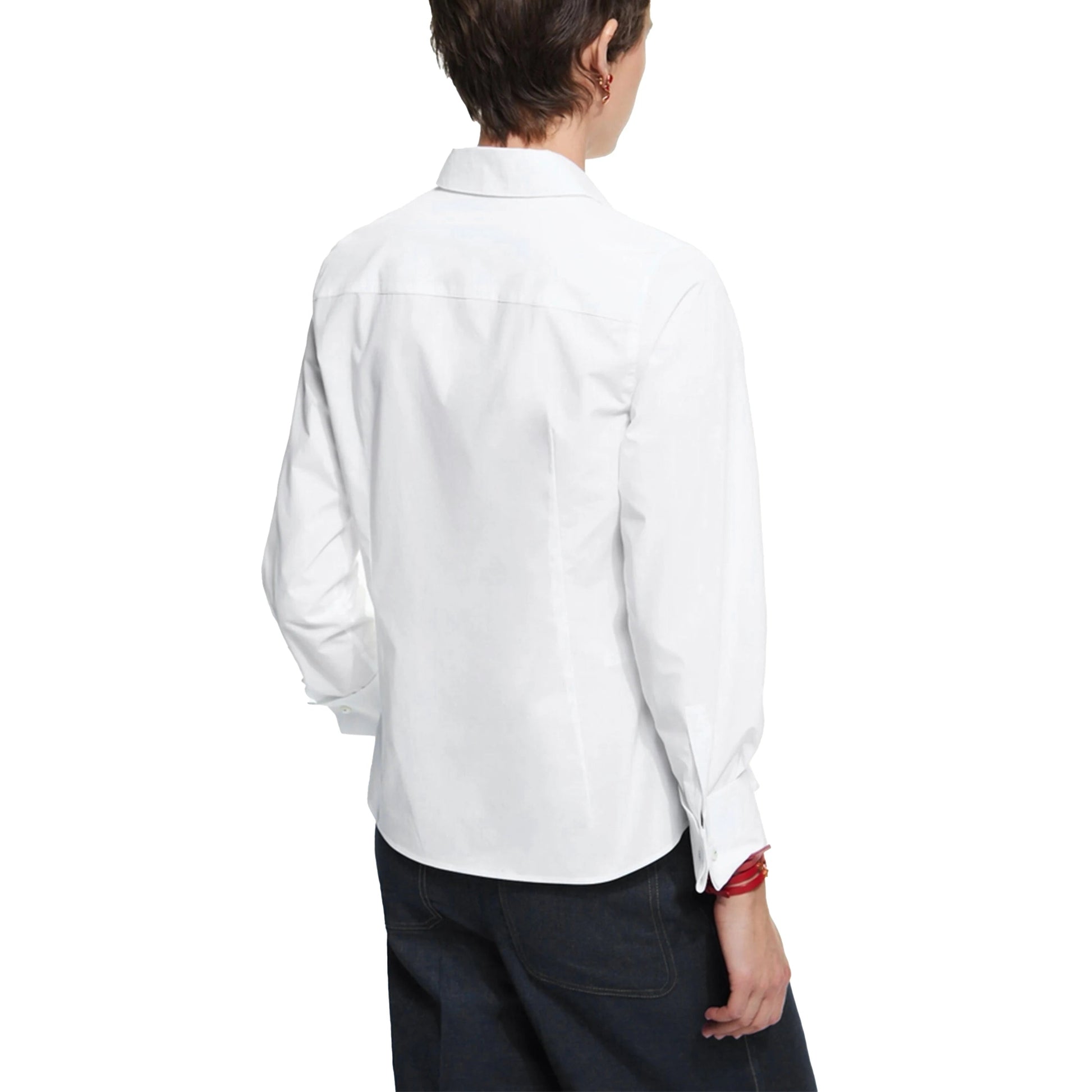 CH Women's Clothing -Women's White Button Down Shirt CHHC Logo Embroidered Long Sleeve Casual Formal Office Blouse Top    Your Coastal Marketplace | Shoreshopper.com
