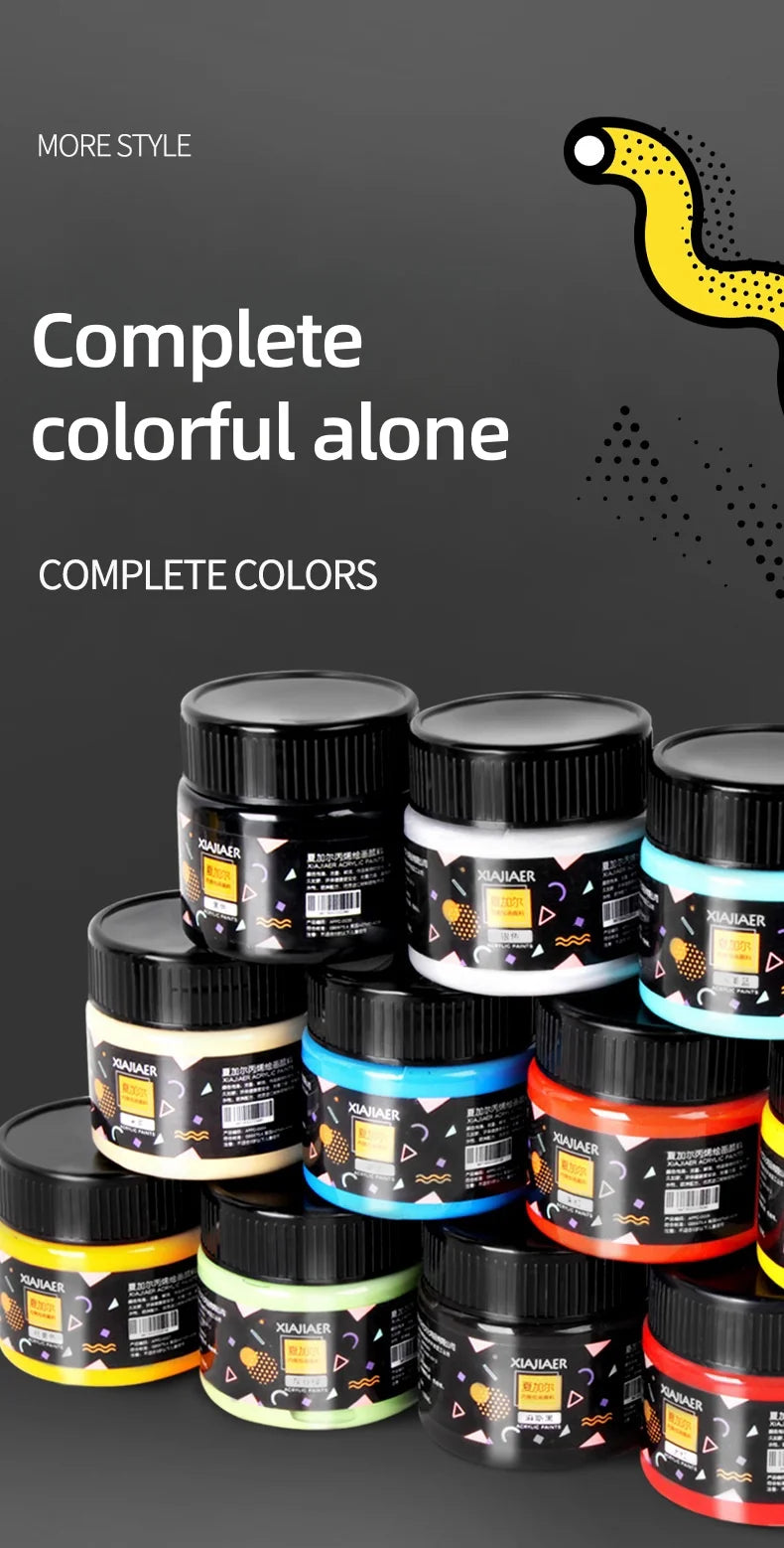 Acrylic paint 100ml hand-painted wall painting Graffiti Stone T-shirt tinned paint Studio multi-color acrylic paint    Home Decor Supply | Online Retail | ShoreShopper.com