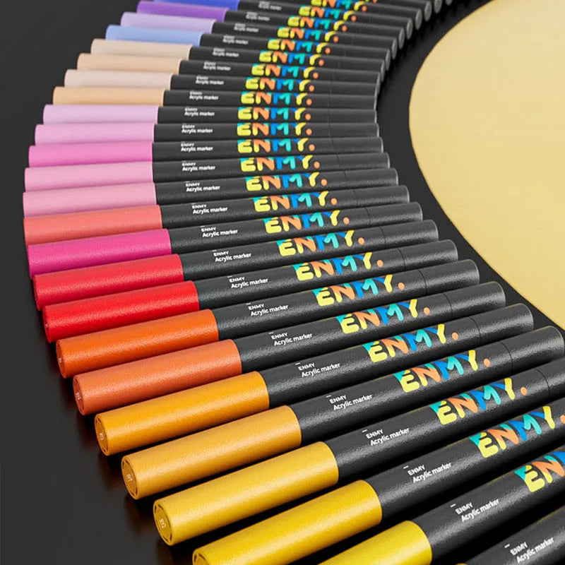 ENMY Acrylic Paint Markers Pen Soft Head Direct Liquid Graffiti Painting QuickDry Pigments Art Supplies for Felt    Home Decor Supply | Online Retail | ShoreShopper.com