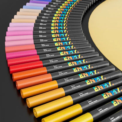 ENMY Acrylic Paint Markers Pen Soft Head Direct Liquid Graffiti Painting QuickDry Pigments Art Supplies for Felt    Home Decor Supply | Online Retail | ShoreShopper.com