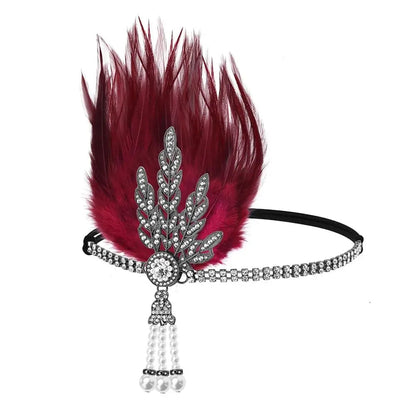 Gatsby Cosplay Dress Headwear Diamond Feather Headwear Korean Style Headband Masquerade Party Accessories Sequin Hair    Your Coastal Marketplace | Shoreshopper.com