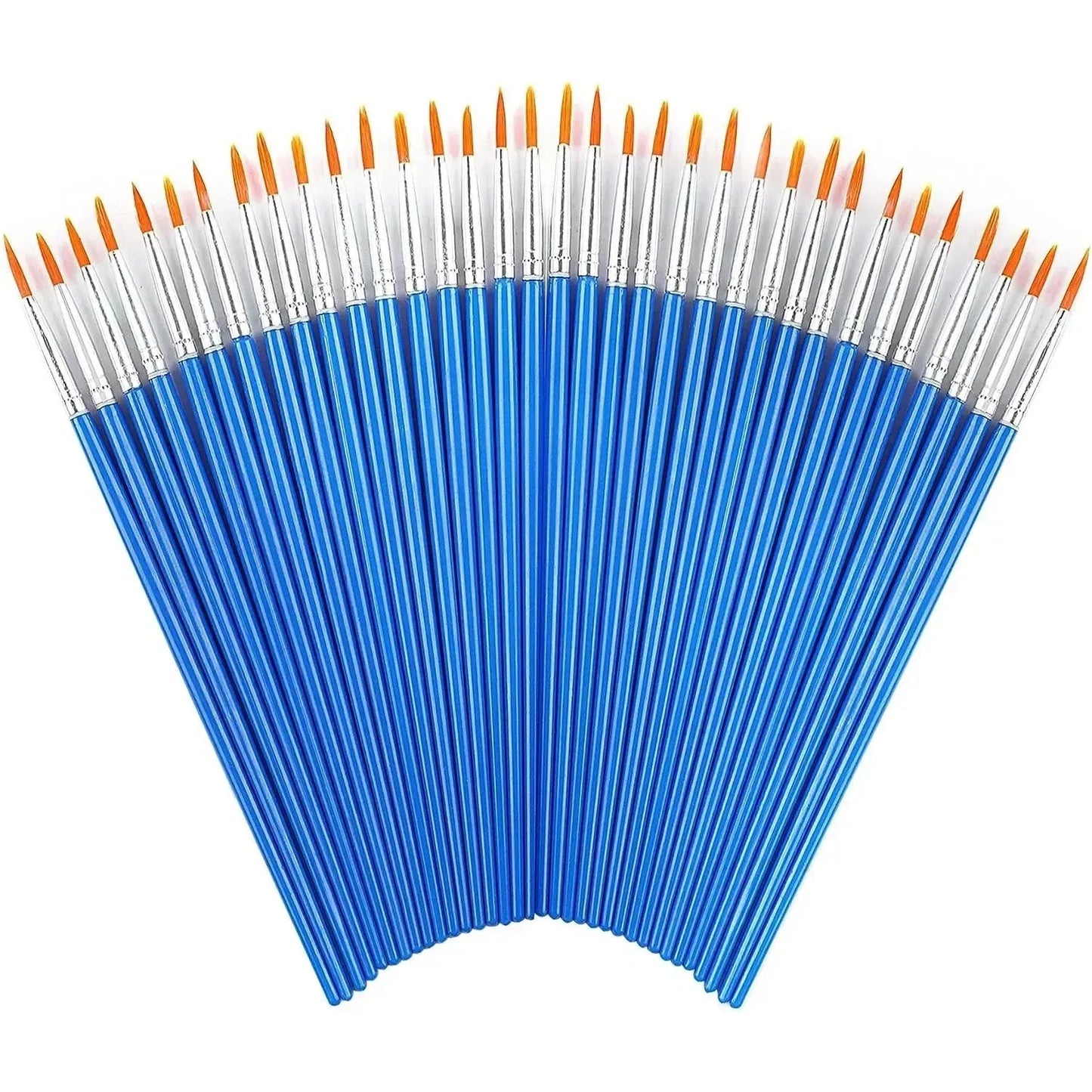 20-50 Painting Brushes Set Art Round Flat Hair Nylon Hair Paint Brush for Oil Acrylic Watercolor Kids/Artists/Beginners/Students    Home Decor Supply | Online Retail | ShoreShopper.com