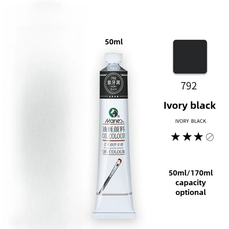 Maries Oil Paint 50ML Oil Painting Art Creation Pigment Large Oil Paint Paint Single Commonly Used 24 Colors    Home Decor Supply | Online Retail | ShoreShopper.com