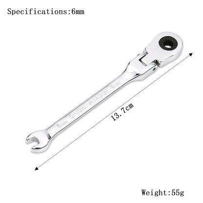Ratchet Wrench of Keys Spanner Set Hand Tool 72-Tooth Ratcheting Flexible Head Mirror Finish 6mm-27mm Auto and Home Repair 1 pcs    Home Decor Supply | Online Retail | ShoreShopper.com
