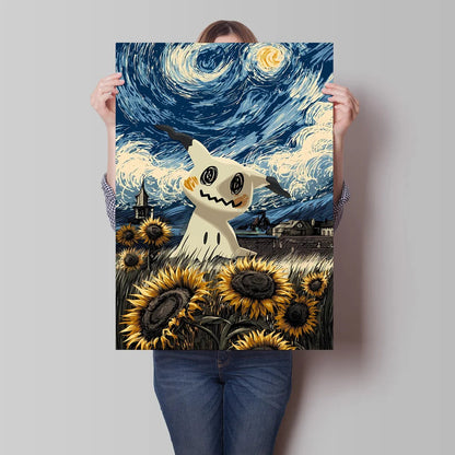 Van Gogh Style Pokemon Pikachu Wall Decoration Multiple Characters Are Available Creating A Unique Artistic Space for Your Home    Home Decor Supply | Online Retail | ShoreShopper.com