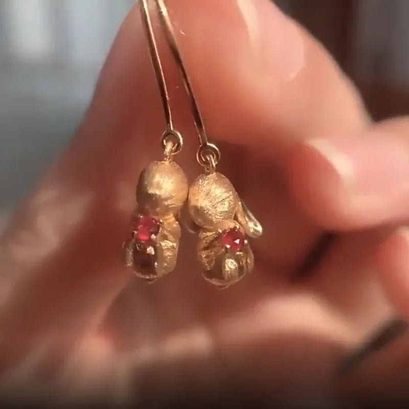 Cute and Exquisite Rabbit Jewelry Sets New in Fun Matte Ancient Gold Craft Earrings for Women Ring Necklace Gifts to Girlfriend    Home Decor Supply | Online Retail | ShoreShopper.com