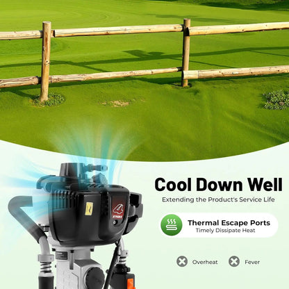 37.7CC 4 Stroke Gas-Powered T Post Driver, Gas Powered Pile Driver with Storage Box, Single Cylinder , Customized    Home Decor Supply | Online Retail | ShoreShopper.com