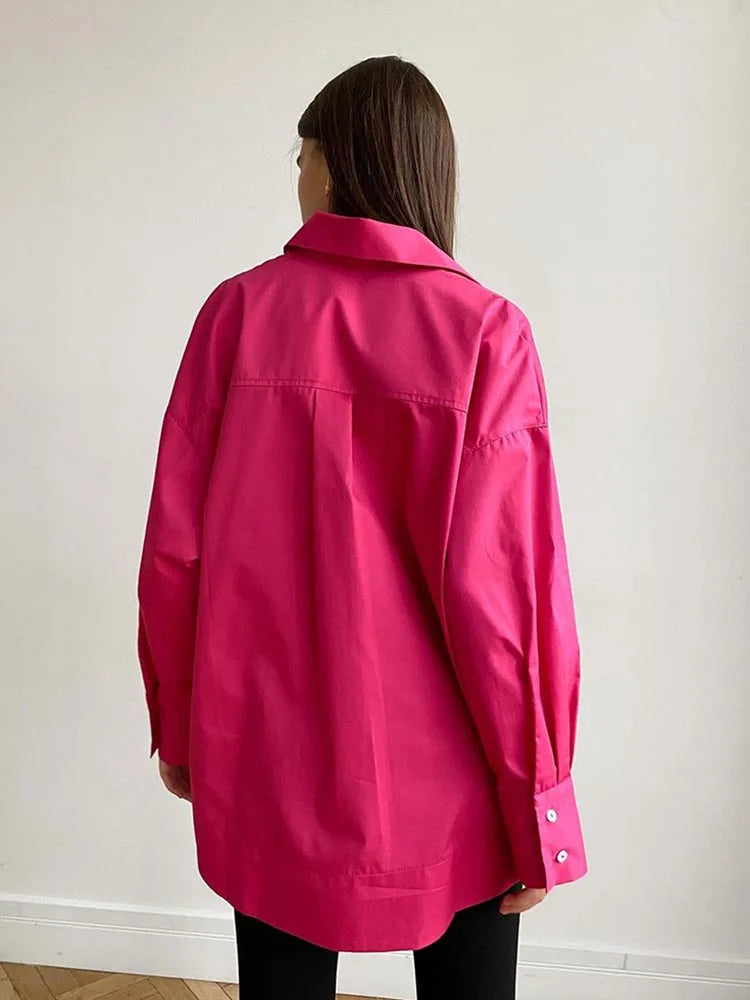 Women's Shirt Beautiful Cotton Oversized Candy Colors Shirts & Blouses Long SleevesSolid Green Blouses for Women Fashion 2025    Your Coastal Marketplace | Shoreshopper.com