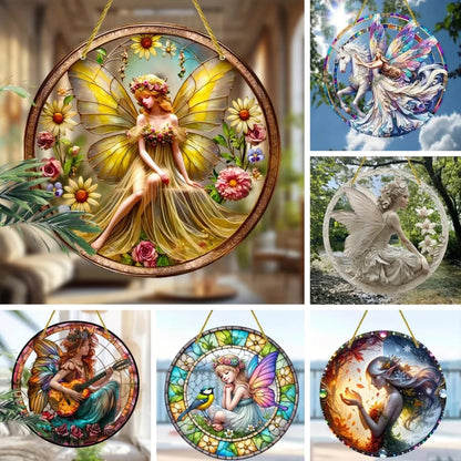 Enchanting Elf Fairy Acrylic Sun Catcher Window Door Display, Seasonal Summer Decor - for Home, Bar, for Daily Christmas Decor    Your Coastal Marketplace | Shoreshopper.com