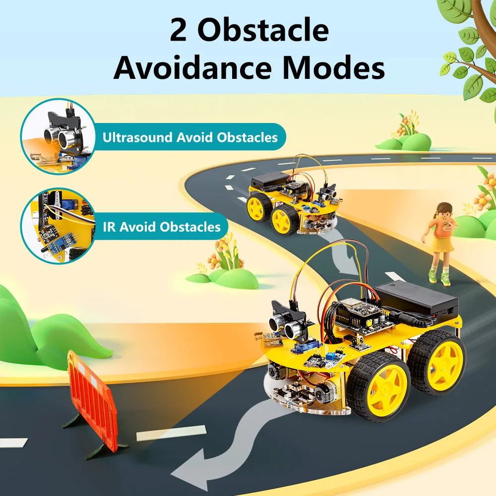 ESP32 Smart Robot Car Kit  Remote Control Car for Arduino Programming Project STEM Education Science Coding Kit - ShoreCo.Shop