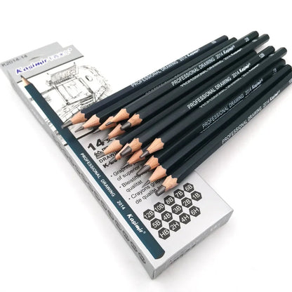 14Pcs/Set Drawing Sketch Pencils Set Wooden Professional Art Supplies HB 2B 6H 4H 2H 3B 4B 5B 6B 10B 12B 1B Painting Stationery    Home Decor Supply | Online Retail | ShoreShopper.com