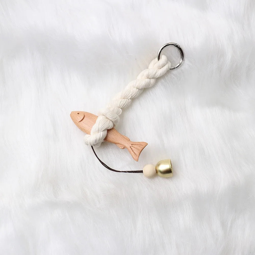 Marine Beach Themed Wood Fish Sculpture with Bell Handcrafted Fish Wall Hanging Decor Hand Carved Rustic    Your Coastal Marketplace | Shoreshopper.com