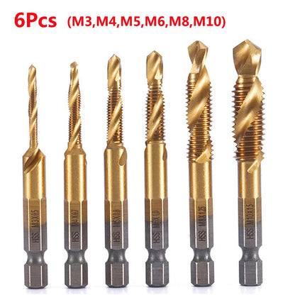 LiYu Shank Titanium Plated HSS Screw Thread Metric Tap Drill Bits Screw Machine Compound Tap M3 M4 M5 M6 M8 M10 Hand Tools    Home Decor Supply | Online Retail | ShoreShopper.com