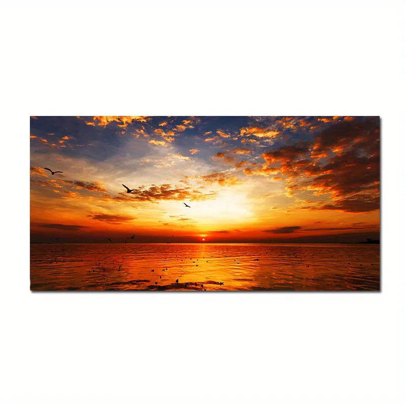Beach Sunset Wall Art Posters Large Landscape Canvas Painting Print Nordic Wall Decoration Picture For Home Decor    Your Coastal Marketplace | Shoreshopper.com