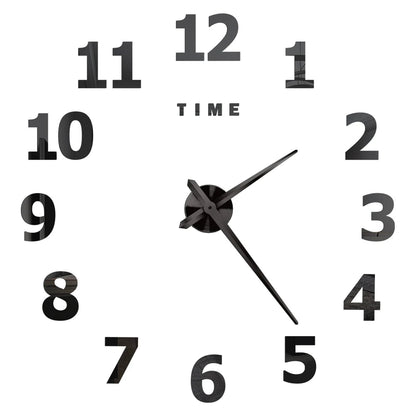 Large Wall Clock Quartz Needle 3D DIY 27" 37" or 47" Wall Clock    Home Decor Supply | Online Retail | ShoreShopper.com