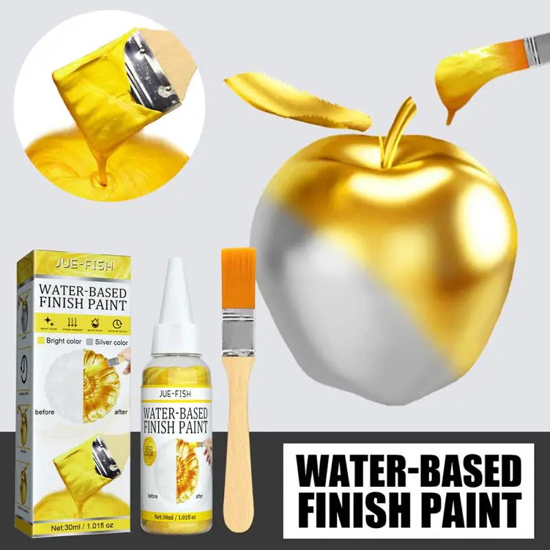 30ml Gold Paint Metallic Acrylic Paint Waterproof Not Faded For Statuary Coloring DIY Hand Clothes Painted Graffiti Pigments    Home Decor Supply | Online Retail | ShoreShopper.com