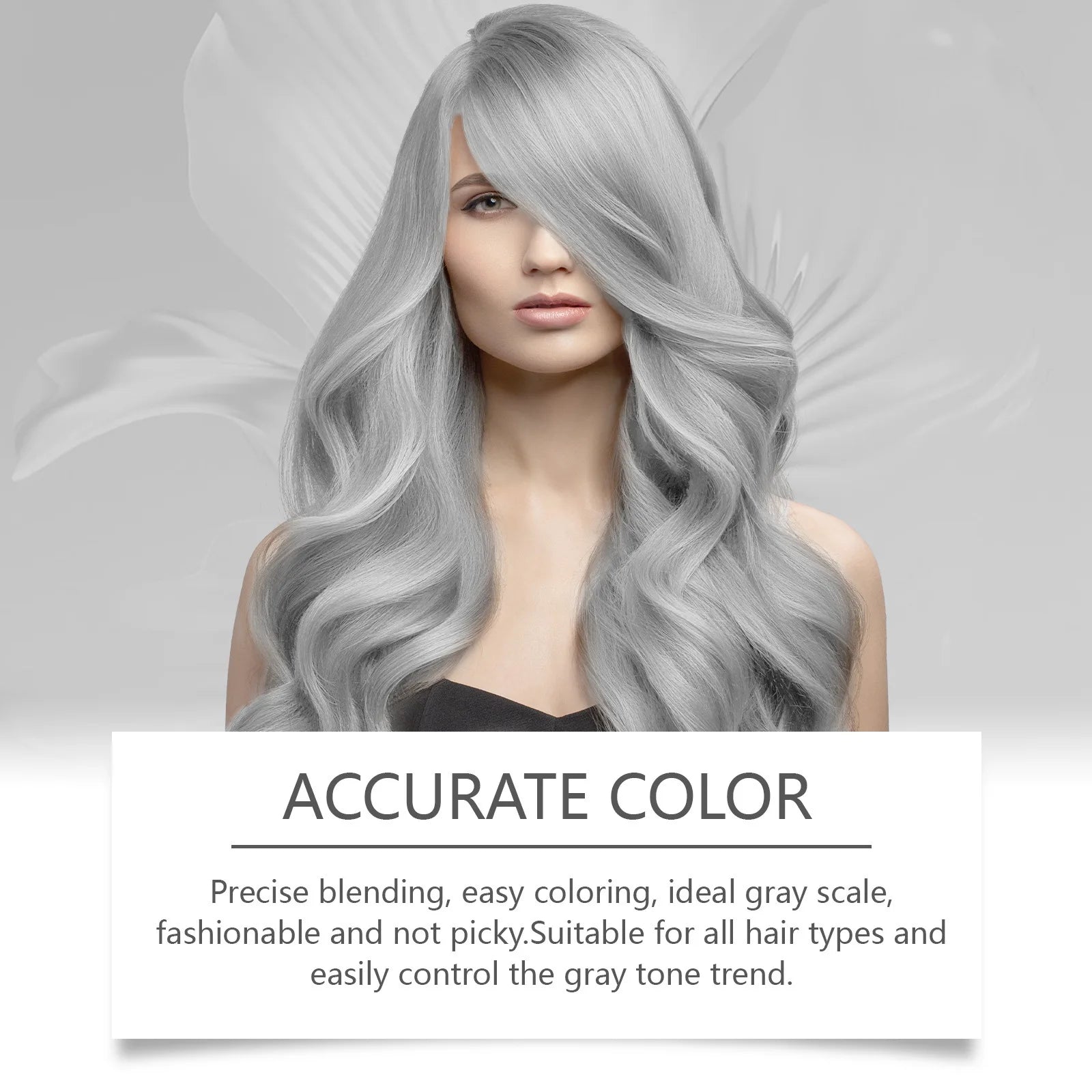 Hoegoa Grey Hair Cream Long Lasting Colour Lock Nourishing Phytocare Trendy Hair Colour Hairdresser - ShoreCo.Shop