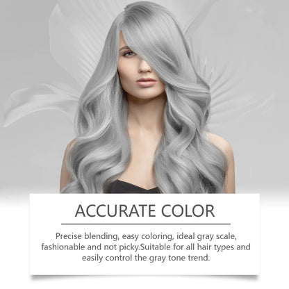 Hoegoa Grey Hair Cream Long Lasting Colour Lock Nourishing Phytocare Trendy Hair Colour Hairdresser - ShoreCo.Shop