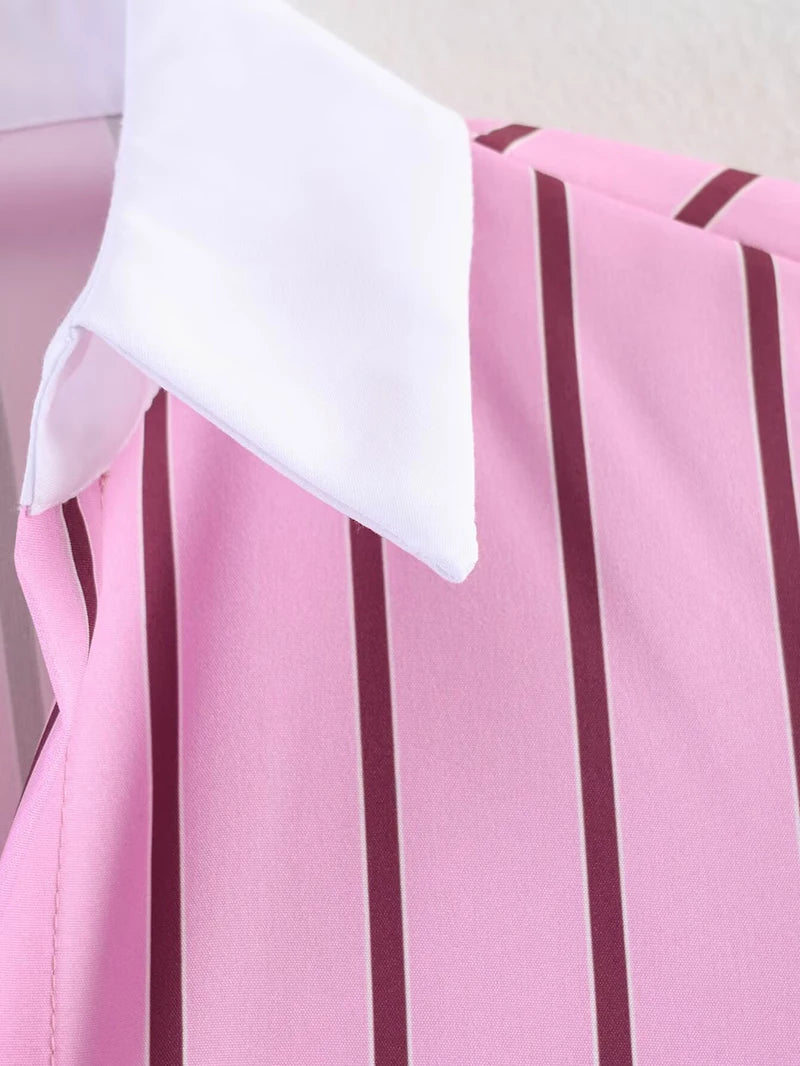 Women's Shirts Spring New Fashion Striped Loose Shirt Women Turn-down Collar Long Sleeves Casual Shirts Female Blouses Chic Tops    Your Coastal Marketplace | Shoreshopper.com