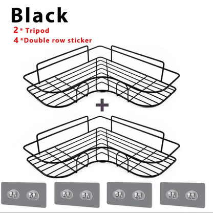 Toilet Storage Rack Bathroom Shelf No-Drill Corner Shelf Shower Wall Mounted Shelf Bracket Bathroom Accessory Organizer Shampoo    Home Decor Supply | Online Retail | ShoreShopper.com