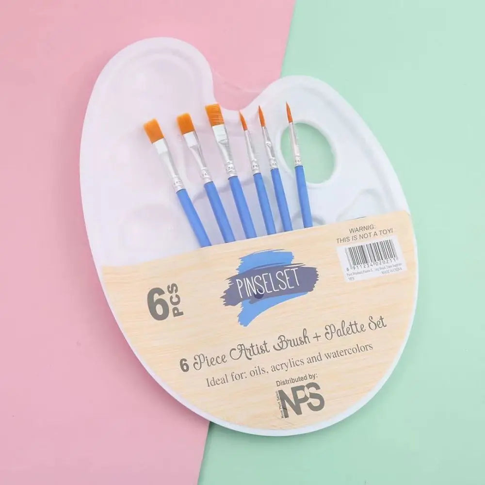 Drawing Artist Gouache Brush Student Art Painting Supplies Oil Painting Palette Art Oval Palette Brush Set Watercolor Tray    Home Decor Supply | Online Retail | ShoreShopper.com