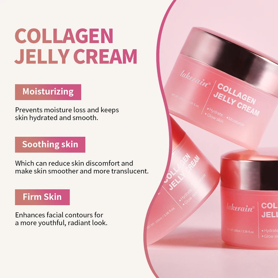 Anti Aging Collagen Face Cream 100ml Niacinamide Moisturizer Hydrating Gel For Tightening Soothing Firmness Skincare - ShoreCo.Shop