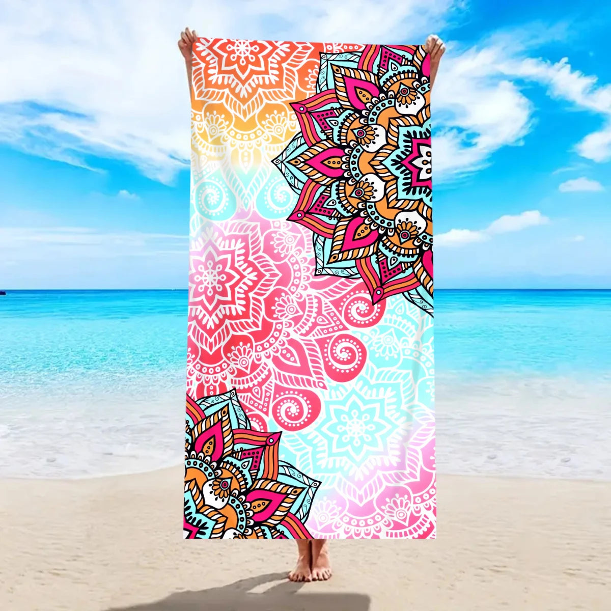 1pc Bohemian beach towel, ultra-fine fiber quick drying beach towel, multifunctional beach towel for beach swimming and vacation    Your Coastal Marketplace | Shoreshopper.com
