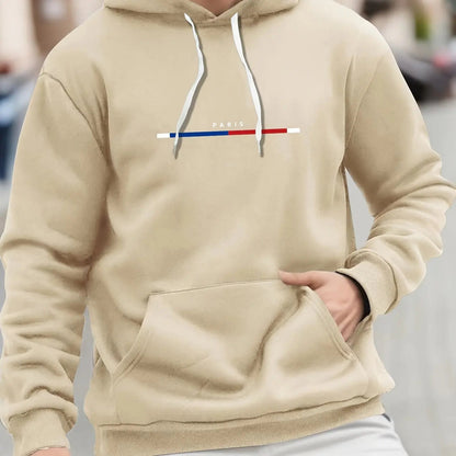 Paris Print Hoodies Tshirt  For Men Casual Autumn Winter    Home Decor Supply | Online Retail | ShoreShopper.com
