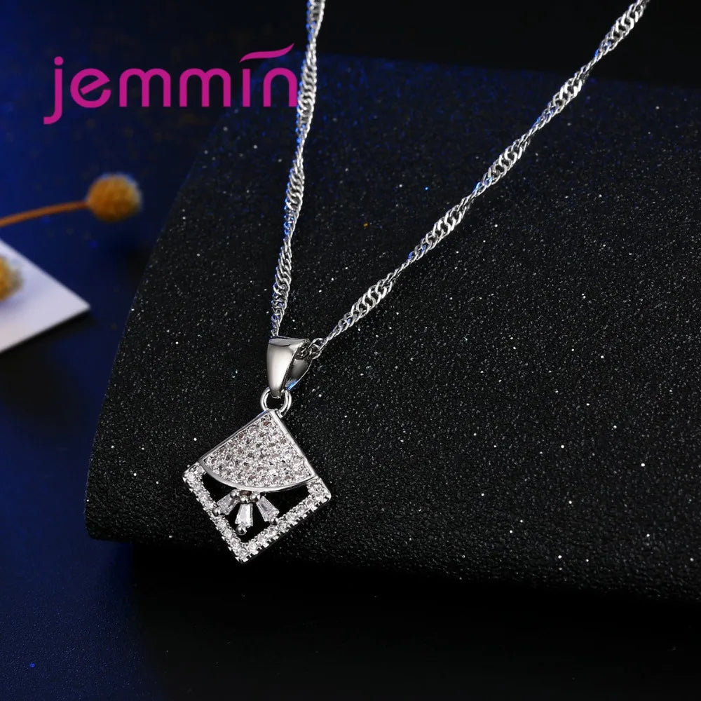 Classic Genuine 925 Sterling Silver Jewelry Sets Bridal Jewelry Woman Necklace Earring Sets New Arrival Wedding Engagement Gifts    Home Decor Supply | Online Retail | ShoreShopper.com