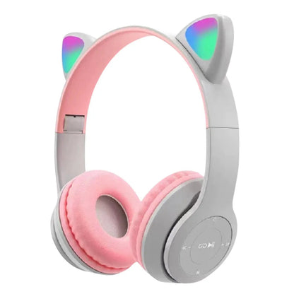Wireless Headphones Cat Ear Gaming Headset Glow Light Bluetooth-Compatible Helmets Cute Over-Ear Headsets for Kids and Adult    Home Decor Supply | Online Retail | ShoreShopper.com