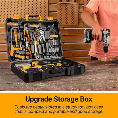 20V DEKO  cordless drill kit with battery,  manual repair, men's drill,basic toolbox, suitable for household tools - ShoreCo.Shop