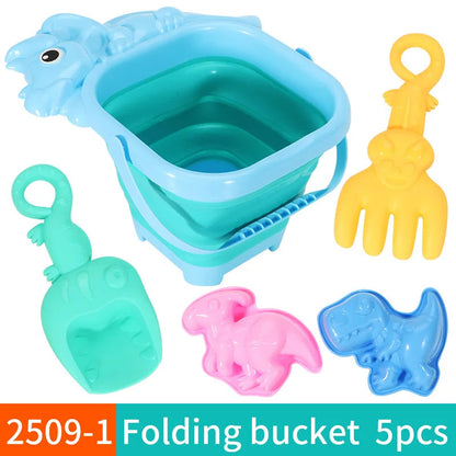 Beach Toys for Kids Sand Toys Set for Toddlers Sandbox Toys with Collapsible Bucket Shovel Rake Set Sand Molds Summer Outdoor    Your Coastal Marketplace | Shoreshopper.com