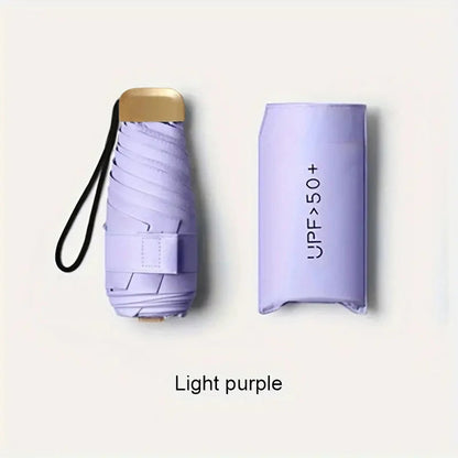 Ultra-Light UV Protection Umbrella - Compact, Foldable Design With Stainless Steel Handle For Sun & Rain, Durable 190T Canopy    Your Coastal Marketplace | Shoreshopper.com