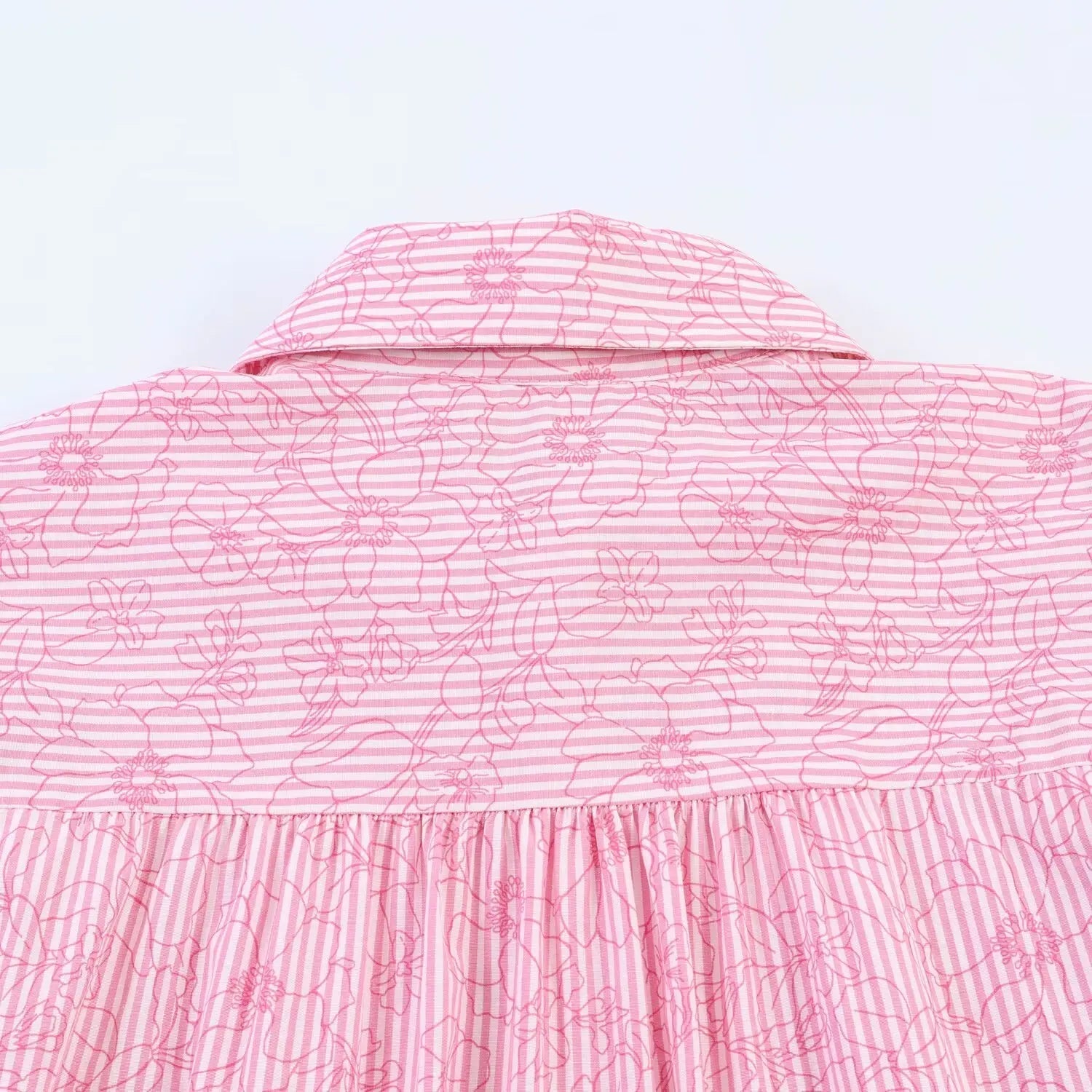 Women's Shirts Spring Summer  Female Lapel Print Striped Shirt Lady Elegant Blouses Casual Temperament Chic Ladies Tops Mujer    Your Coastal Marketplace | Shoreshopper.com