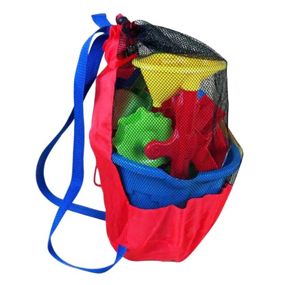 Beach Mesh  Storage Bag Swimming Pool Park Children Kids Sand Play Net Bag