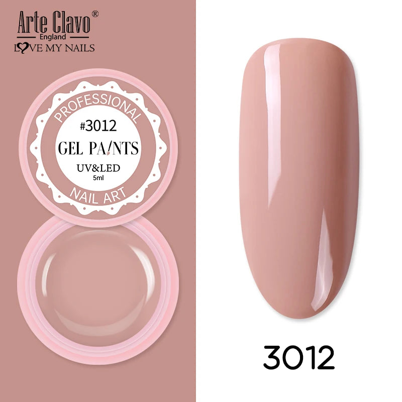 Arte Clavo Painting Gel 72 Colors 5ml Professional Nail Paint Color Gel Polish For Nail Art UV Gel Lacquer Gel Top Coat Manicure    Home Decor Supply | Online Retail | ShoreShopper.com