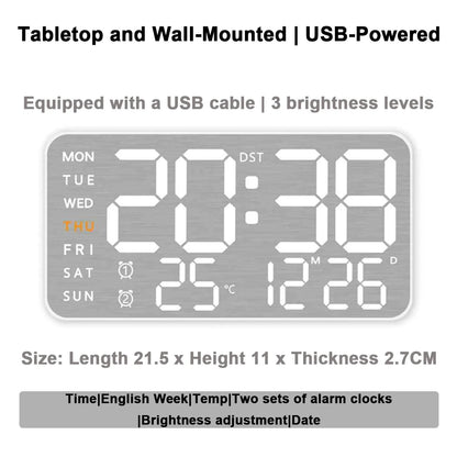 Mirror Brushed Finish Wall Clock Premium Modern Home Wall Clock    Home Decor Supply | Online Retail | ShoreShopper.com