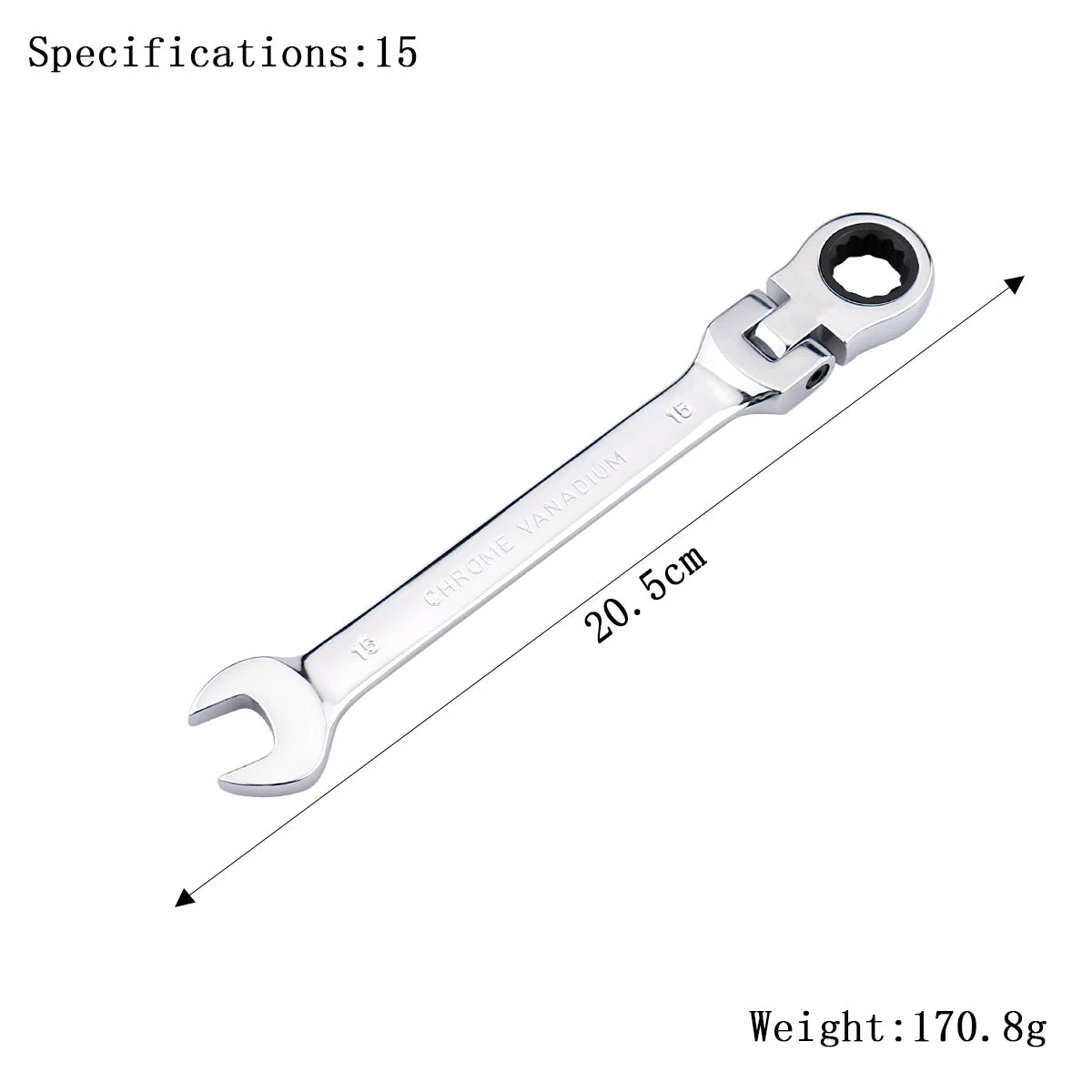 Ratchet Wrench of Keys Spanner Set Hand Tool 72-Tooth Ratcheting Flexible Head Mirror Finish 6mm-27mm Auto and Home Repair 1 pcs    Home Decor Supply | Online Retail | ShoreShopper.com