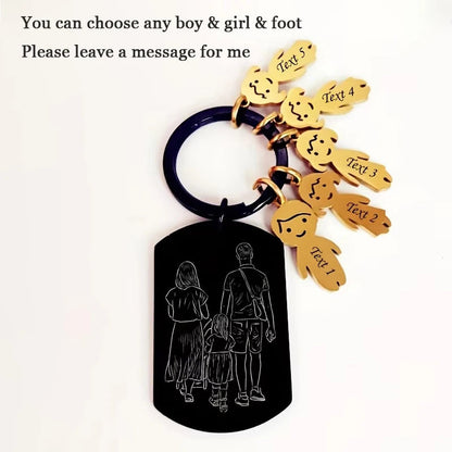 Father's Day Custom Photo Keychain Commemorative The Day You Became My Daddy Stainless Steel Keyring Personalized Gift For Daddy    Your Coastal Marketplace | Shoreshopper.com