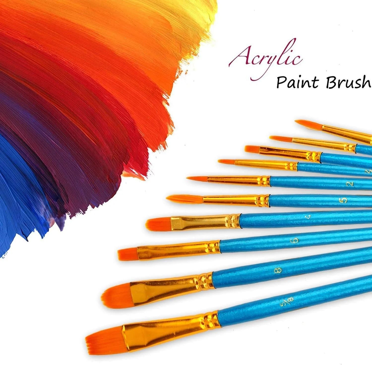 Acrylic Paint Brushes Set, 20Pcs Round Pointed Tip Artist Paintbrushes Body Face Nail Miniature Detailing Drawing Art Supplies    Home Decor Supply | Online Retail | ShoreShopper.com