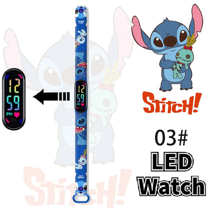 Disney Stitch Digital Kids' Watches Anime Figures LED Luminous Watch Touch Waterproof Electronic Sports Watch Kids Birthday Gift    Home Decor Supply | Online Retail | ShoreShopper.com