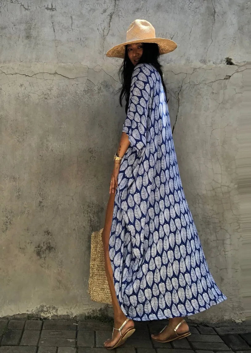 Beach Dress Tunic Cover up Embroidery Kaftan Saida de Praia Women Bikini Cover-up Pareo Sarong Beachwear    Your Coastal Marketplace | Shoreshopper.com