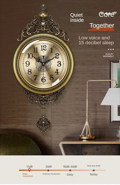 Large Luxury Gold Wall Clock Living Room Silent Creative Swing Wall watches Bedroom Quartz Clocks Wall Home Decor    Home Decor Supply | Online Retail | ShoreShopper.com