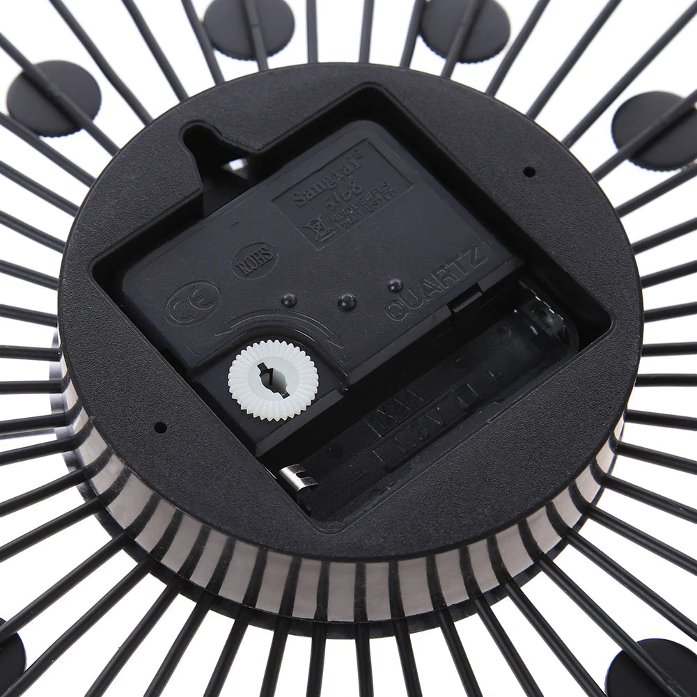 DIY Modern Design Large Wall Clock Quartz Movement Hanging Circle Decor Battery Powered Jeweled Artistic Clock for Living Room    Home Decor Supply | Online Retail | ShoreShopper.com